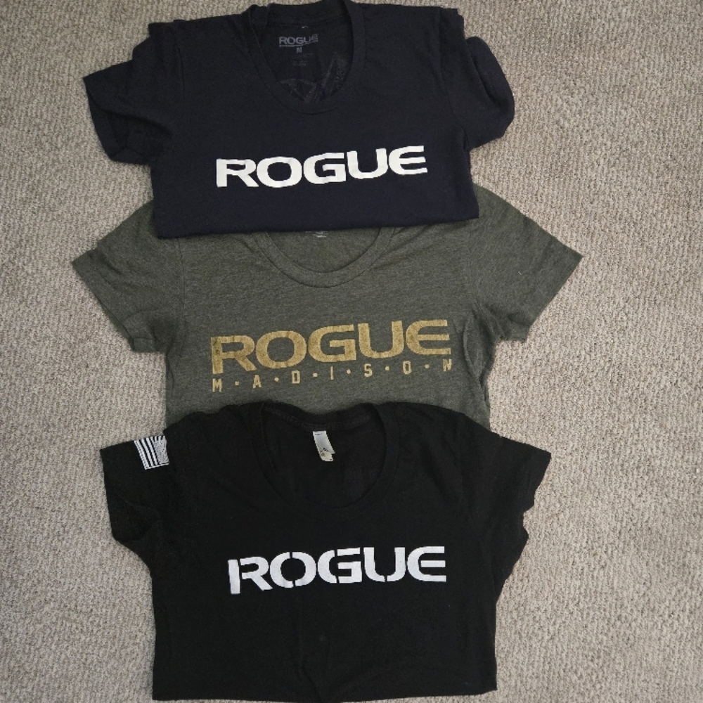Rogue set of 3....Crew Neck Short Sleeve T-Shirt